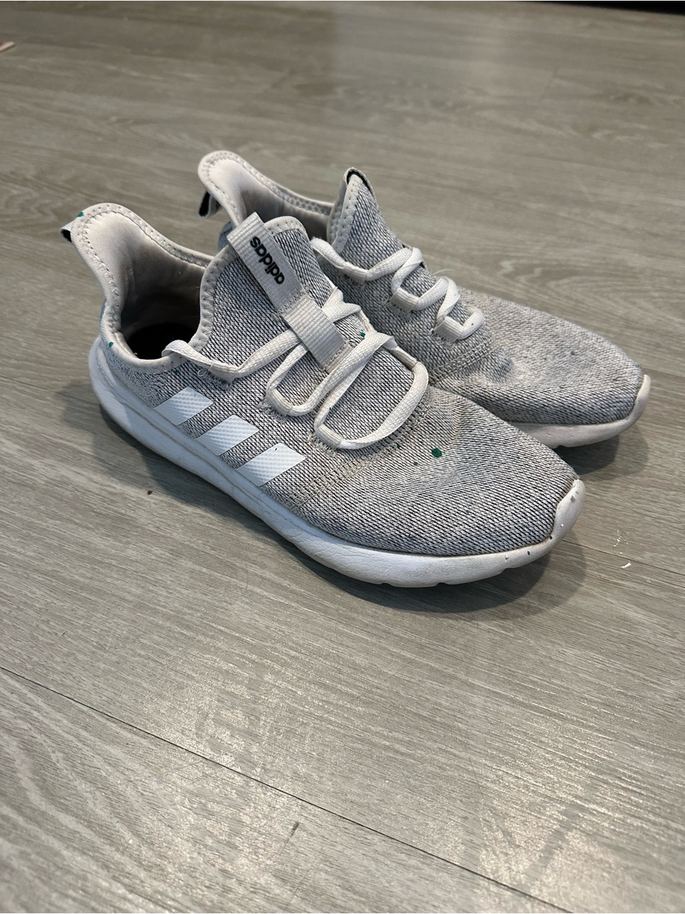 adidas Gray and White Cloudfoam Sneakers